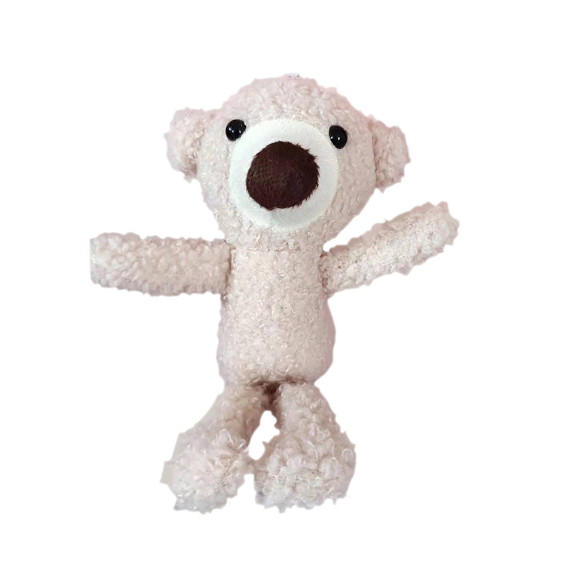 Little Bear Doll Pendant Cute Small Teddy Bear Plush Doll T-shirt Pendant in Stock Wholesale Toothpick Bear Teddy