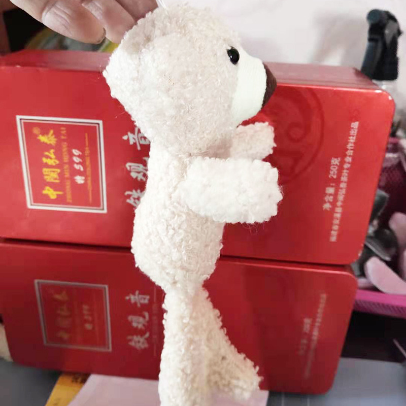 Little Bear Doll Pendant Cute Small Teddy Bear Plush Doll T-shirt Pendant in Stock Wholesale Toothpick Bear Teddy