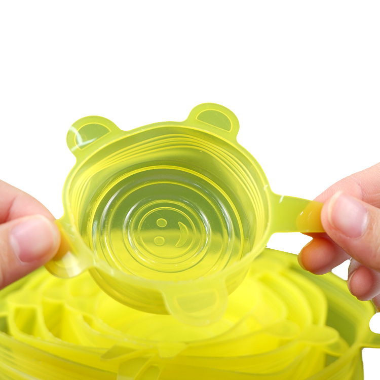 Lid for Airtight Container Stretch Bowl Cover Cup Cover Bottle Cap Fruit Plastic Wrap Food Silicone Sealed Fresh Cover