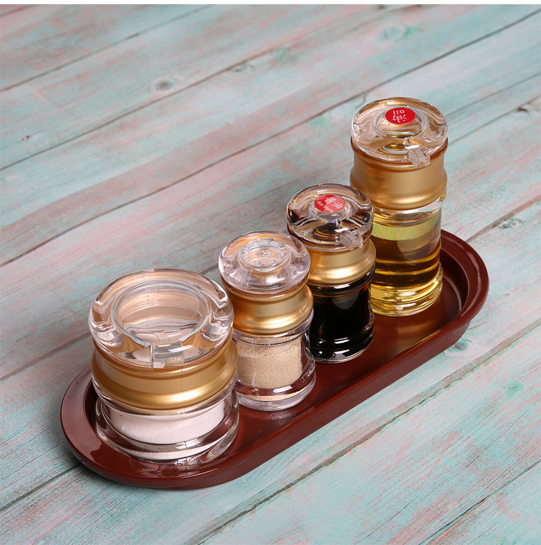 Acrylic Pepper Bottle Toothpick Bottle Restaurant Gourmet Powder Chicken Essence Spice Jar Spicy Toothpick Tin Factory Direct Sales