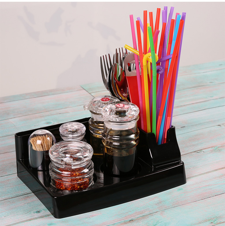 Acrylic Pepper Bottle Toothpick Bottle Restaurant Gourmet Powder Chicken Essence Spice Jar Spicy Toothpick Tin Factory Direct Sales