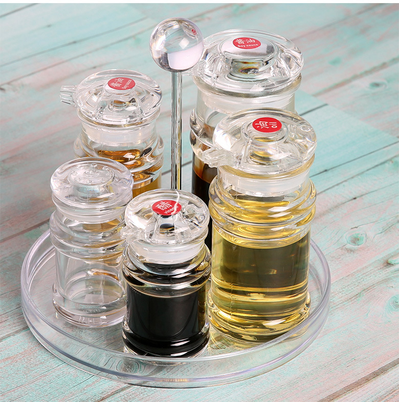Acrylic Pepper Bottle Toothpick Bottle Restaurant Gourmet Powder Chicken Essence Spice Jar Spicy Toothpick Tin Factory Direct Sales
