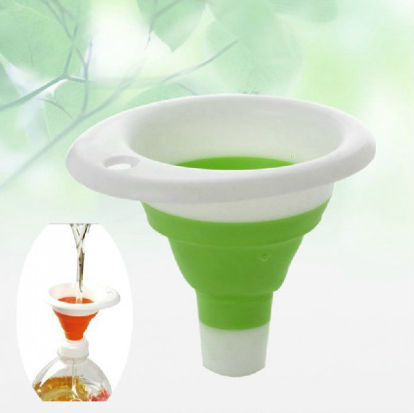 C63 Factory Direct Sales Home Retractable Funnel Kitchen Oil Leakage Hourglass Practical Small Ware
