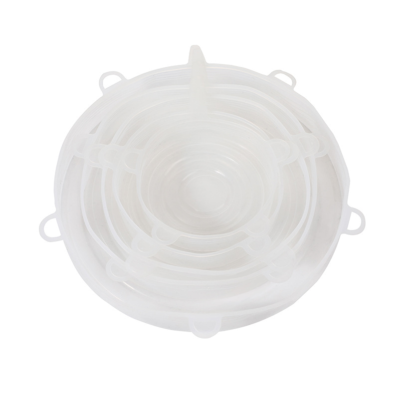 Sealed Stretch Bowl Cover Transparent Lid For Airtight Container Refrigerator Microwave Oven Sealed Plastic Wrap Multifunctional Silicone Cover