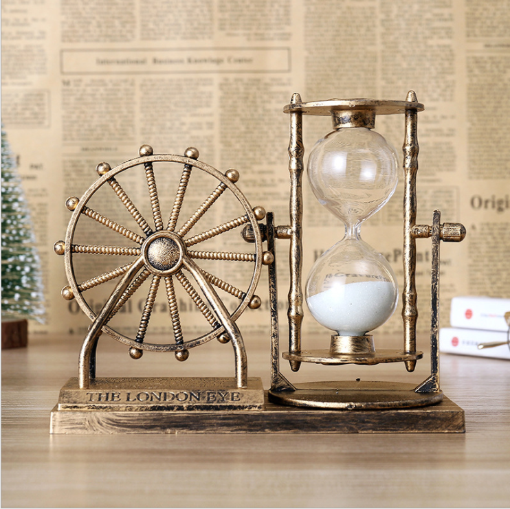 Creative Student Gift Retro Ferris Wheel Quicksand Hourglass Ornaments Creative Student Gift Retro Ferris Wheel Quicksand Hourglass Ornaments