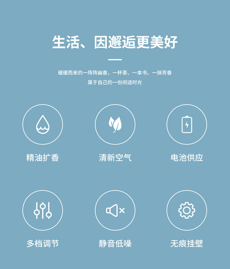[Aroma Diffuser] Household Essential Oil Fragrance Machine Timing Fragrance Hotel Toilet Toilet Aerosol Dispenser Creative Gift
