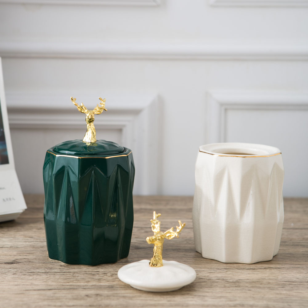 Nordic Ins Internet Celebrity Toothpick Box Household Personalized Creative European Restaurant Table Ceramic Toothpick Holder Cotton Swab Storage Container