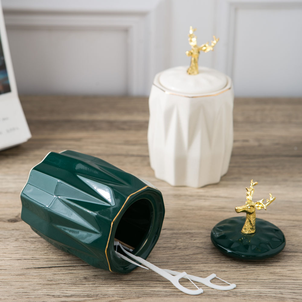 Nordic Ins Internet Celebrity Toothpick Box Household Personalized Creative European Restaurant Table Ceramic Toothpick Holder Cotton Swab Storage Container Nordic Ins Internet Celebrity Toothpick Box Household Personalized Creative European Restaurant Table Ceramic Toothpick Holder Cotton Swab Storage Container