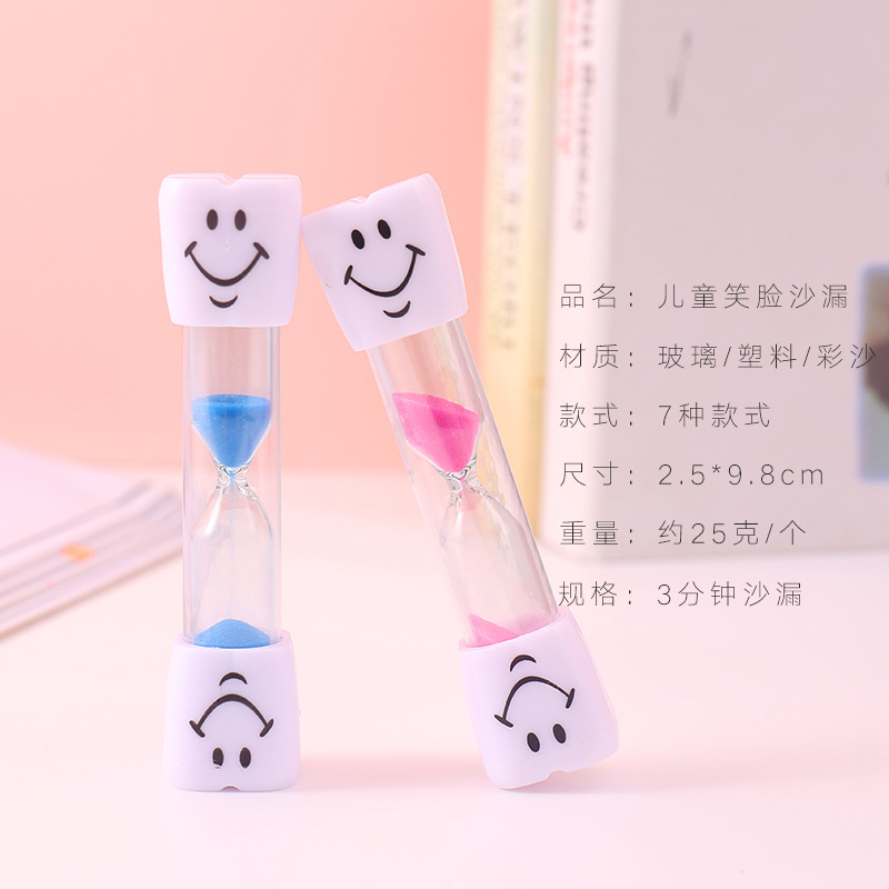 New Time Hourglass 3 Minutes Creative Cartoon Timer Children Brushing Kindergarten Drop-Resistant Graduation Ceremony