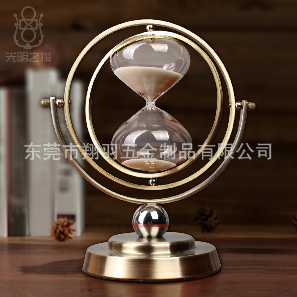 Factory Supply Hardware Swing Sand Clock Timer Creative Wedding Birthday Graduation Gift Hourglass Glass Furnishing Article