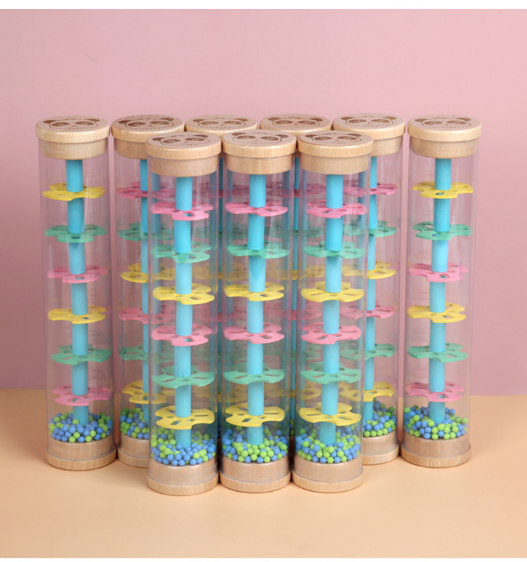 Rain Cone Ball Hourglass Imitation Zhu Yu Sheng Musical Instrument Infant Children Visual Hearing Enlightening Early Education Wooden Toys Rain Cone Ball Hourglass Imitation Zhu Yu Sheng Musical Instrument Infant Children Visual Hearing Enlightening Early Education Wooden Toys