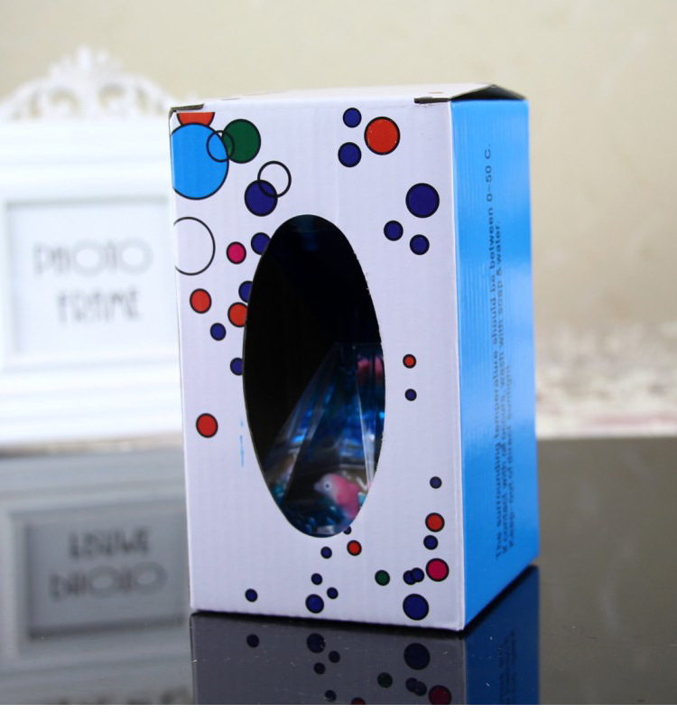 Creative Large Diamond Floating Drops Liquid Oil Strainer Hourglass Water Drops Timer Ornaments Children Girls Personality Gift