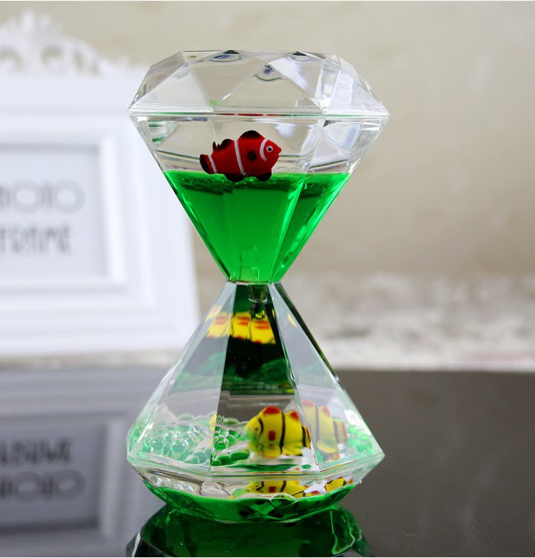 Creative Large Diamond Floating Drops Liquid Oil Strainer Hourglass Water Drops Timer Ornaments Children Girls Personality Gift Creative Large Diamond Floating Drops Liquid Oil Strainer Hourglass Water Drops Timer Ornaments Children Girls Personality Gift