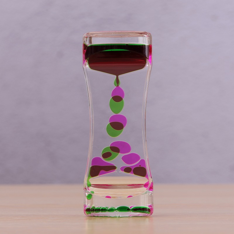 Creative Fashion New Two-Color Beautiful Waist Oil Leakage Dynamic Oil Drops Toy Hourglass Crafts Home Oil Leakage Ornaments Wholesale Creative Fashion New Two-Color Beautiful Waist Oil Leakage Dynamic Oil Drops Toy Hourglass Crafts Home Oil Leakage Ornaments Wholesale