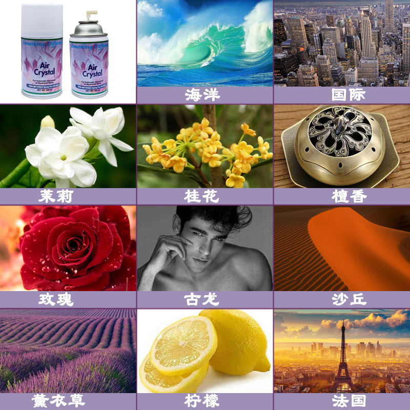 Aerosol Dispenser Perfume 300ml Air Freshing Agent Toilet Aromatherapy Deodorant Aromatic Spray