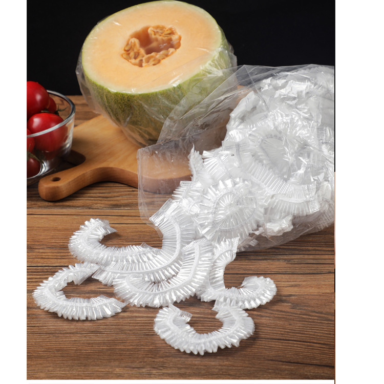 Disposable Freshness Protection Package Sets of Leftovers Freshness Bowl Cover Elastic Mouth Food Grade Plastic Wrap Cover Tureen Cover Household
