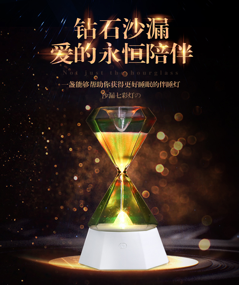 Creative hourglass timer color lamp new hourglass gift. Creative hourglass timer color lamp new hourglass gift.