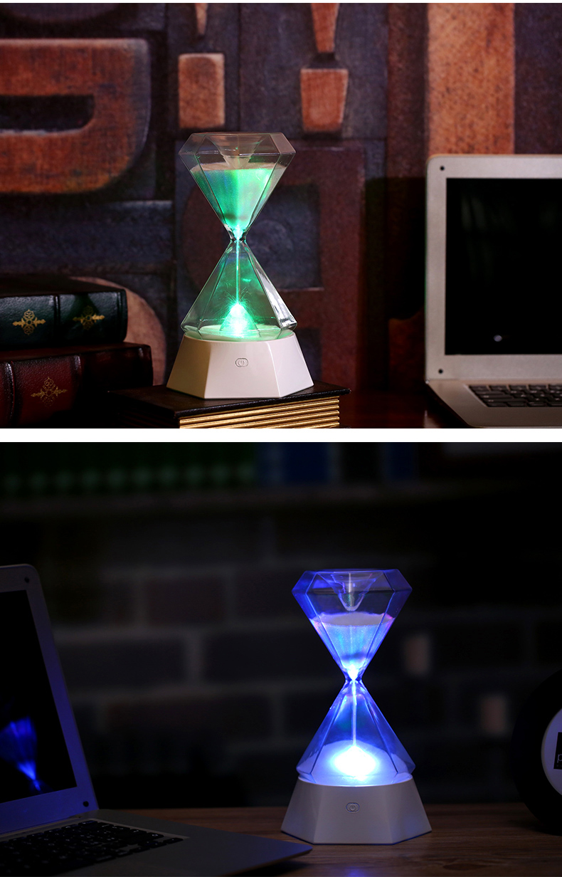 Creative hourglass timer color lamp new hourglass gift. Creative hourglass timer color lamp new hourglass gift.