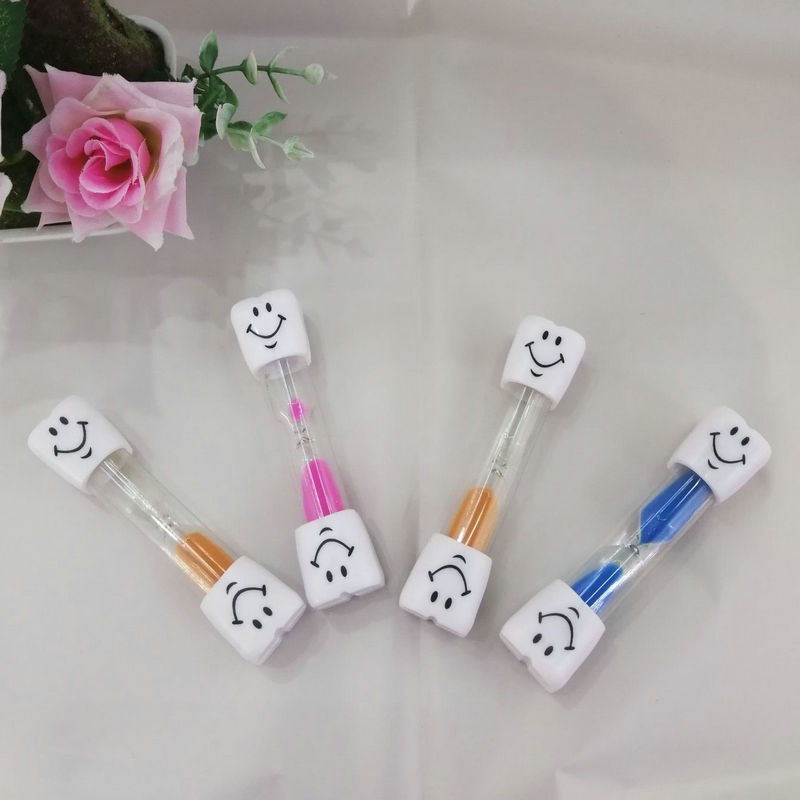 Colorful Children&#039;s Smiling Face Sand Clock Timer Brushing Timer Hourglass Mini Plastic Sand Timer Sand Clock Timer