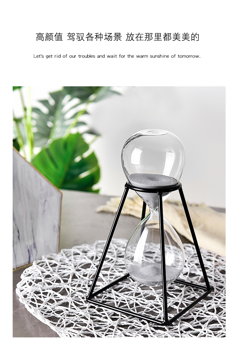 Factory Direct Sales Metal Sand Clock Timer 30 Minutes Nordic Style Decoration Timer Hourglass Creative Decoration Factory Direct Sales Metal Sand Clock Timer 30 Minutes Nordic Style Decoration Timer Hourglass Creative Decoration