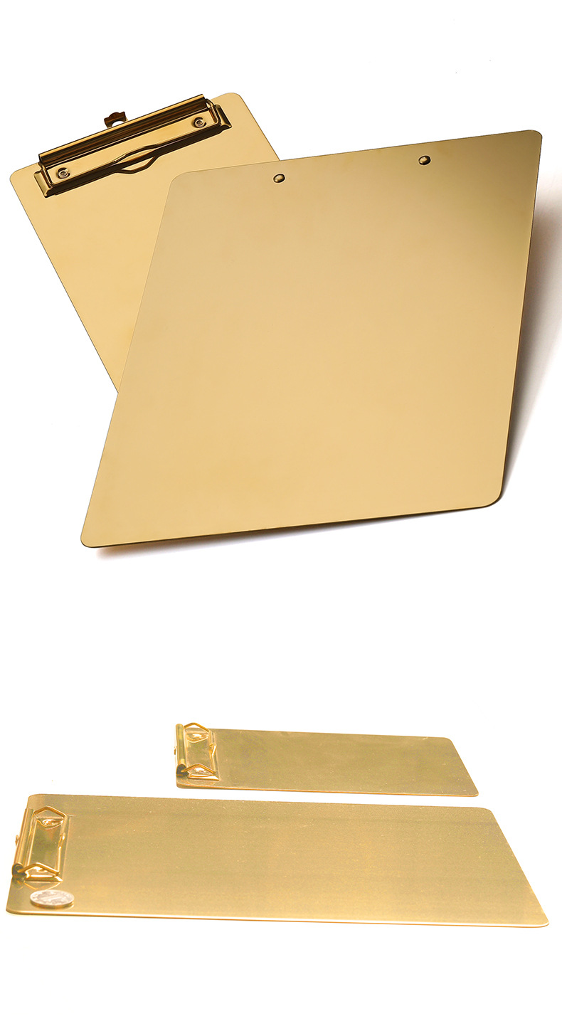 Nordic Ins Golden Stainless Steel File Tablet Clip Base Plate Restaurant Order Plywood Menu Holder Material Plywood Nordic Ins Golden Stainless Steel File Tablet Clip Base Plate Restaurant Order Plywood Menu Holder Material Plywood