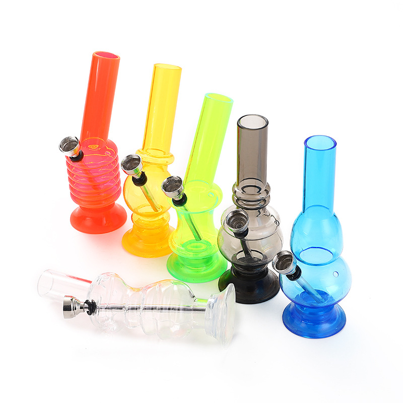 Cross-Border Products Factory Direct Sales 16cm Acrylic Hookah Transparent Mini Acrylic Hookah Spot Supply