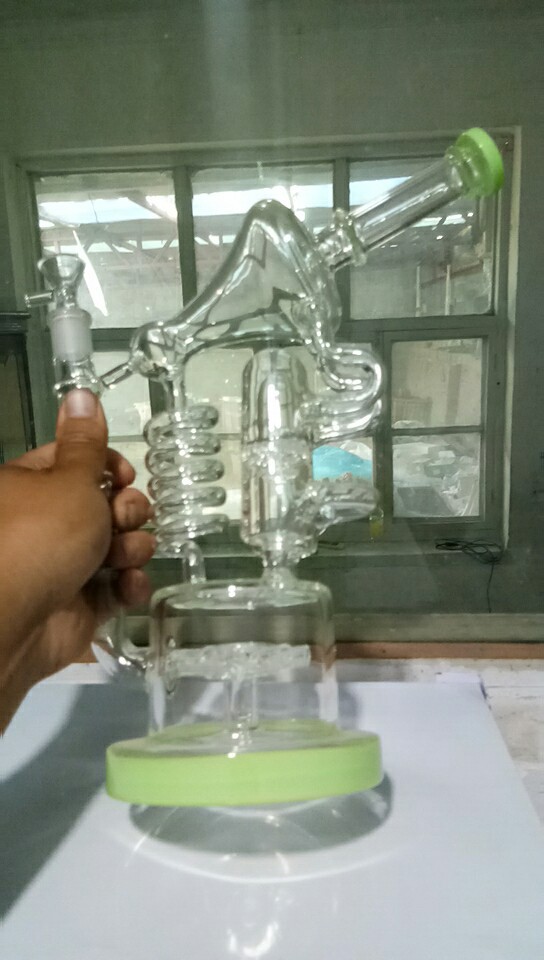 Glass Water Pipe Big Back Hookah Gun Big Bubble Smoke Gun Back Tobacco Pot Pipe Smoking Set Hookah Accessories Pipe