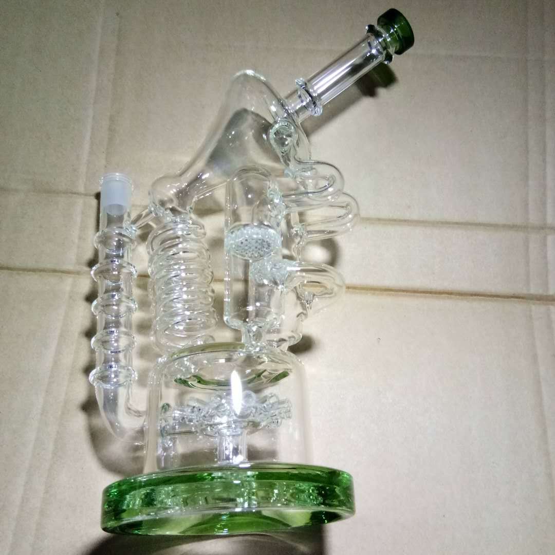 Glass Water Pipe Big Back Hookah Gun Big Bubble Smoke Gun Back Tobacco Pot Pipe Smoking Set Hookah Accessories Pipe