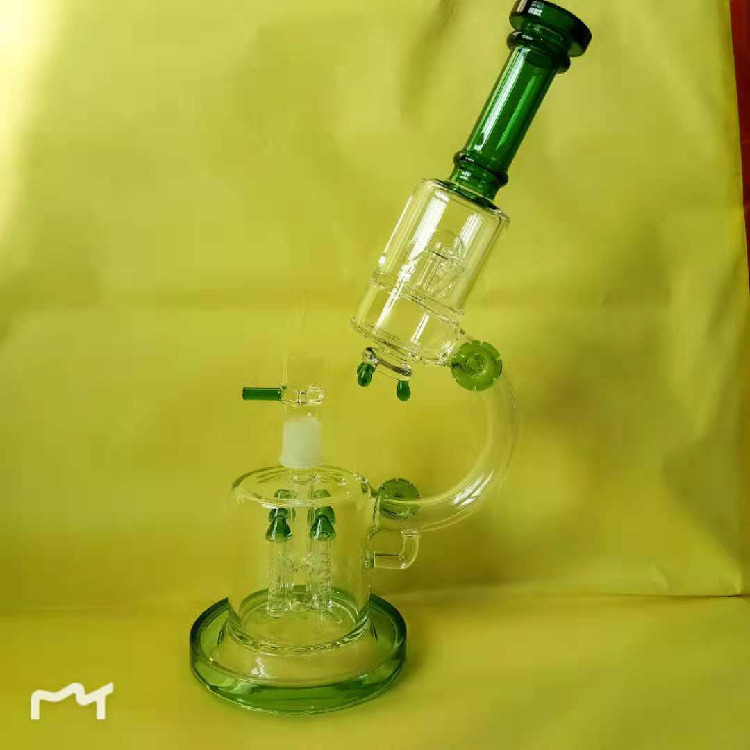 Glass Water Pipe Big Back Hookah Gun Big Bubble Smoke Gun Back Tobacco Pot Pipe Smoking Set Hookah Accessories Pipe