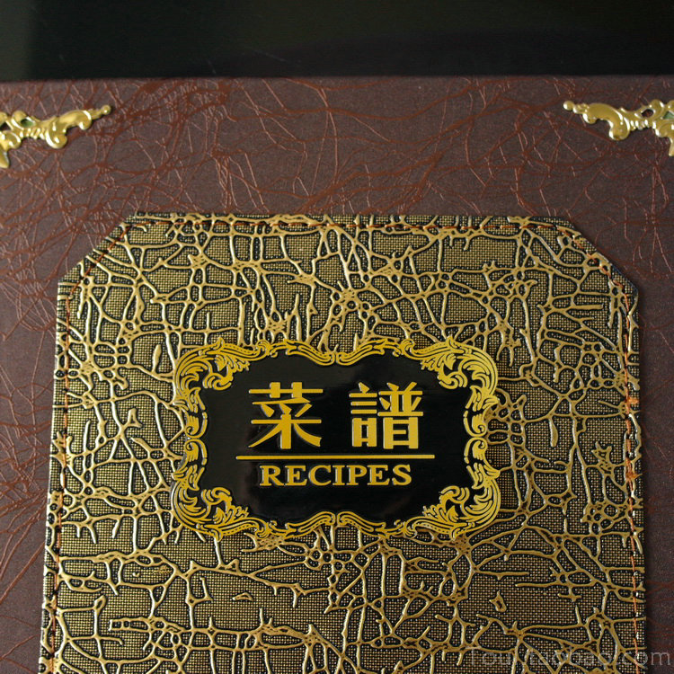 Upscale restaurant A4 leather cover the table menu menu menu folder folder price order