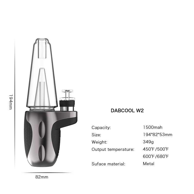 Dabcool W2 Second Generation Conventional Packaging Hay Evaporator Puffco Dry Burning Enail Electronic Hookah