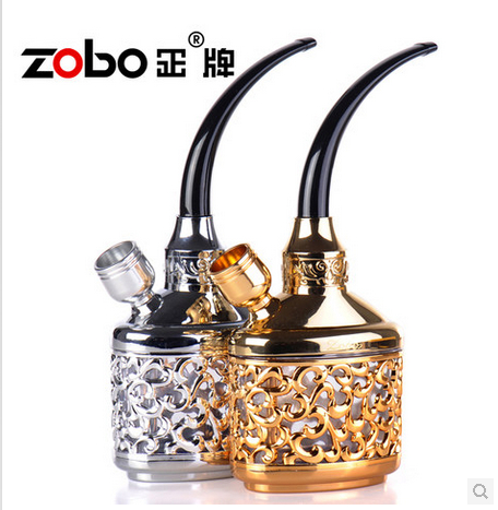 Zobo genuine authentic hookah pipe water pipe double filtration smoke pot with double double smoking