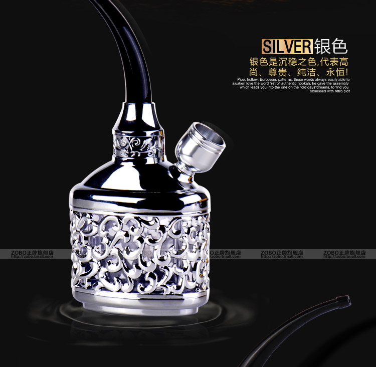 Zobo genuine authentic hookah pipe water pipe double filtration smoke pot with double double smoking