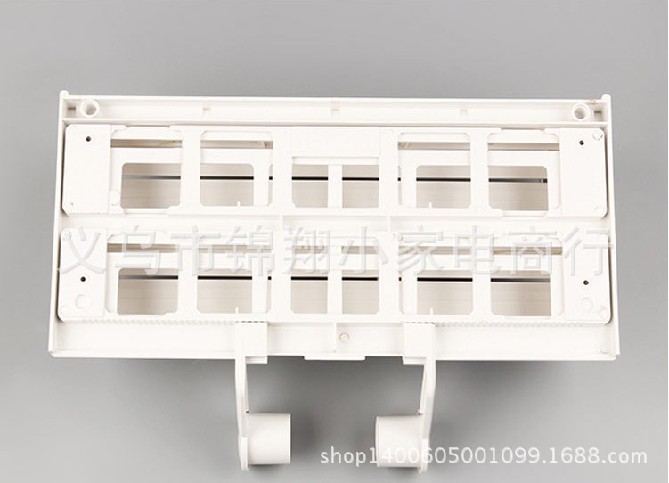 Multi-functional shelves three-layer kitchen plastic wrap rack with cutter paper towel rack and foil Multi-functional shelves three-layer kitchen plastic wrap rack with cutter paper towel rack and foil
