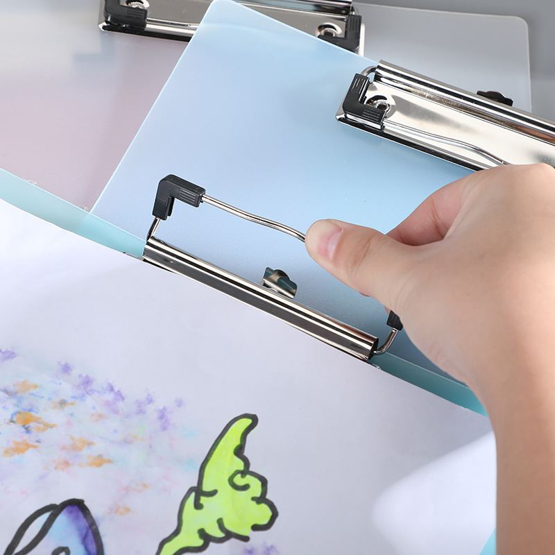 File Folder A4 Plate Holder Student Notes Tablet Clip Plate Holder Office Signature Board Plastic Base Plate Note Board Menu Holder