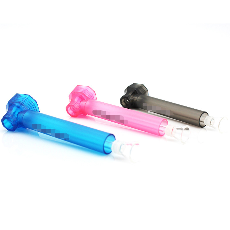 Cross-Border Supply New Plastic Hookah Wish Hot Sale Glass Plastic Glass Pipe Tobacco Pipe Amazon Hot