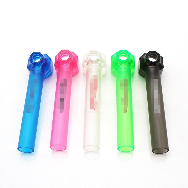 Cross-Border Supply New Plastic Hookah Wish Hot Sale Glass Plastic Glass Pipe Tobacco Pipe Amazon Hot