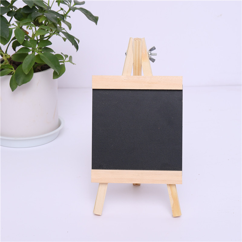 Wooden desktop mini menu small blackboard bar milk tea shop vertical creative display billboard message board