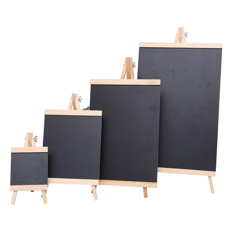 Wooden desktop mini menu small blackboard bar milk tea shop vertical creative display billboard message board