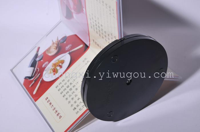 "Factory direct" new upmarket acrylic three rotating table wine brand menu board display stand table