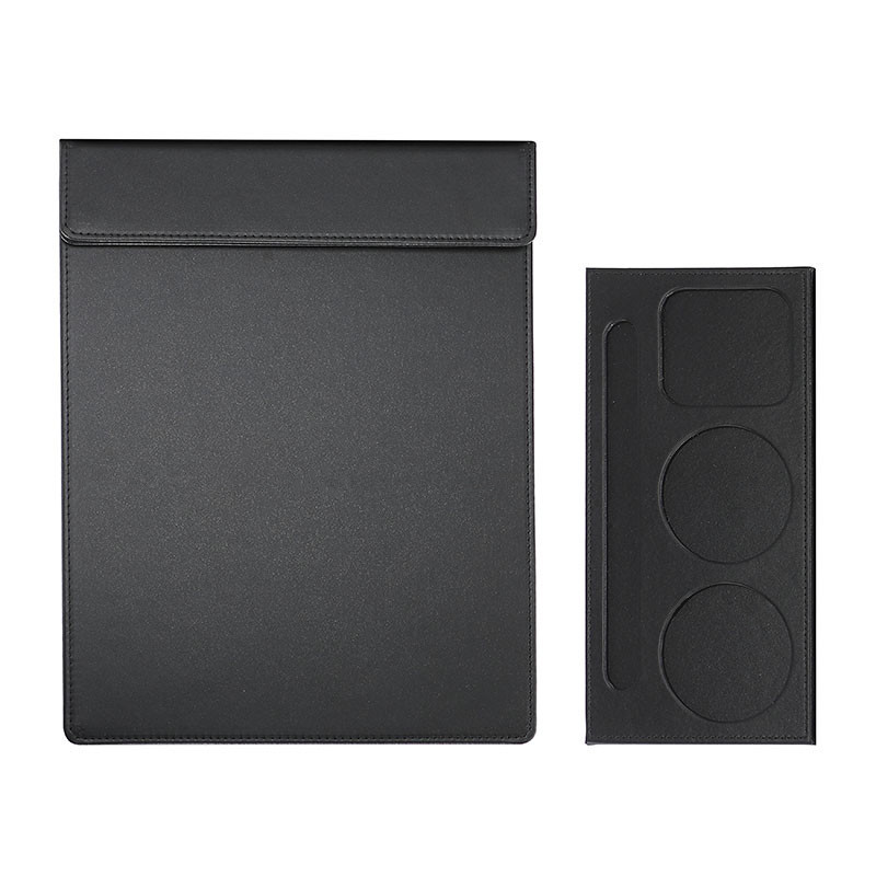 Wholesale Hotel A4 Conference Mat Clip Cup Saucer Coasters Suits Leather Contract Tablet Clip Customized Magnetic Menu Holder