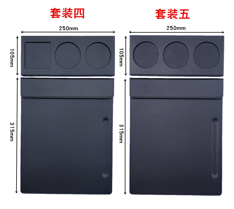 Wholesale Hotel A4 Conference Mat Clip Cup Saucer Coasters Suits Leather Contract Tablet Clip Customized Magnetic Menu Holder