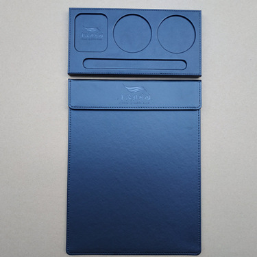 Wholesale Hotel A4 Conference Mat Clip Cup Saucer Coasters Suits Leather Contract Tablet Clip Customized Magnetic Menu Holder