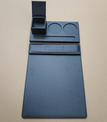 Wholesale Hotel A4 Conference Mat Clip Cup Saucer Coasters Suits Leather Contract Tablet Clip Customized Magnetic Menu Holder
