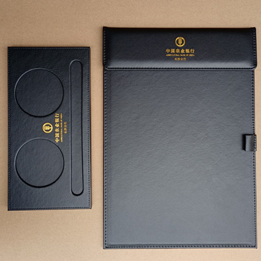 Wholesale Hotel A4 Conference Mat Clip Cup Saucer Coasters Suits Leather Contract Tablet Clip Customized Magnetic Menu Holder