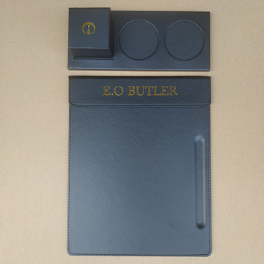 Wholesale Hotel A4 Conference Mat Clip Cup Saucer Coasters Suits Leather Contract Tablet Clip Customized Magnetic Menu Holder