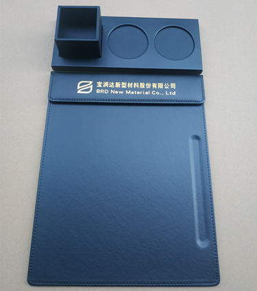 Wholesale Hotel A4 Conference Mat Clip Cup Saucer Coasters Suits Leather Contract Tablet Clip Customized Magnetic Menu Holder
