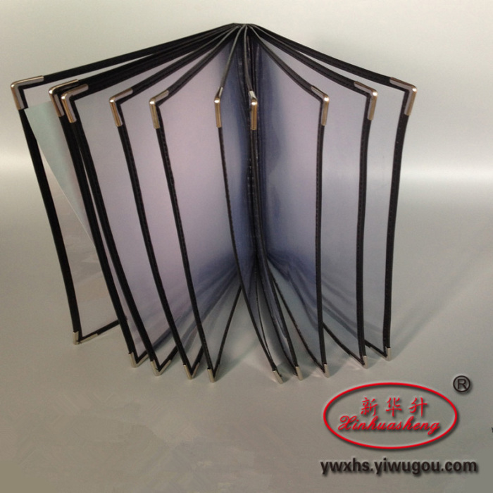 High-end menu Western-style transparent folder recipe This menu The A4 folder 4 pages 8-sided menu