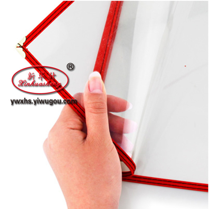 High-end menu Western-style transparent folder recipe This menu The A4 folder 4 pages 8-sided menu