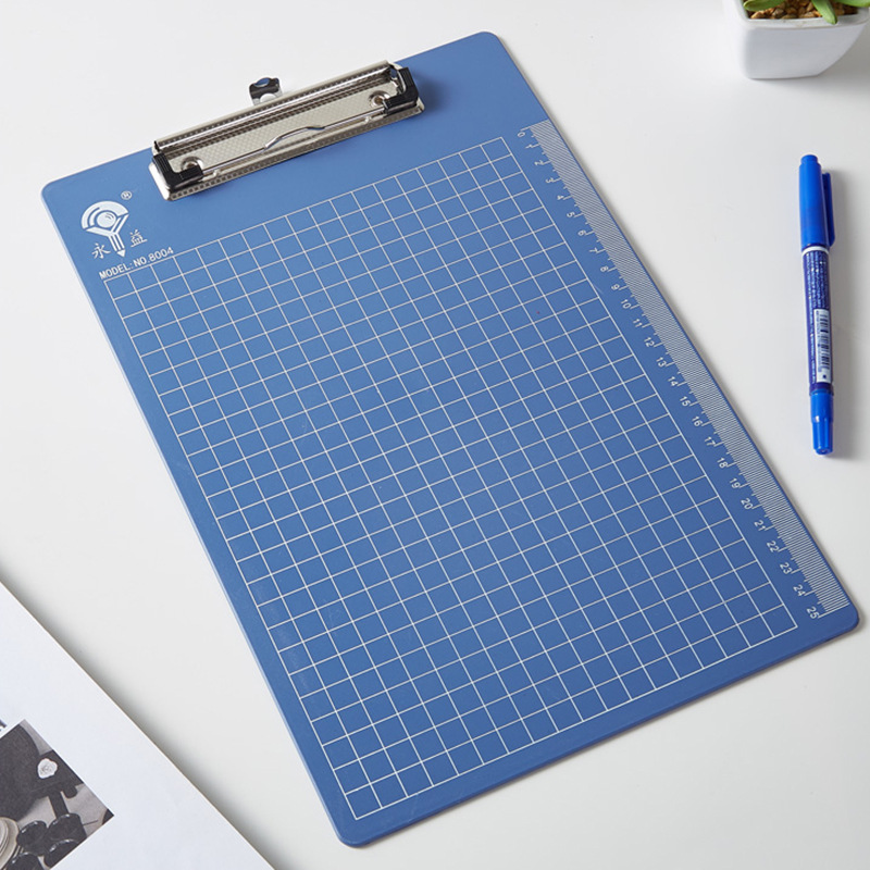 Yongyi Factory Wholesale Plastic Board Folder A4a5a6 Office Writing Pad Clip Menu Clip File Storage Folder Record Board